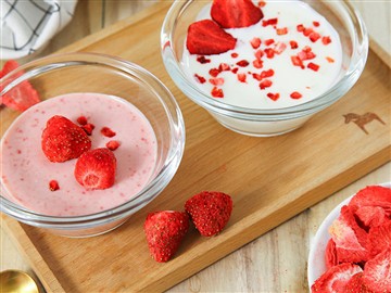 Fraises lyophilisées pour lapins
