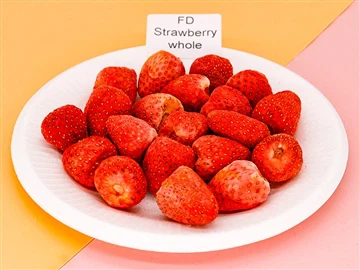 Fraises lyophilisées sans sucre ajouté