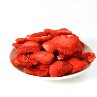 Chips de fraises séchées