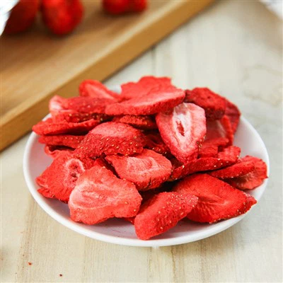 Tranches de fraises séchées